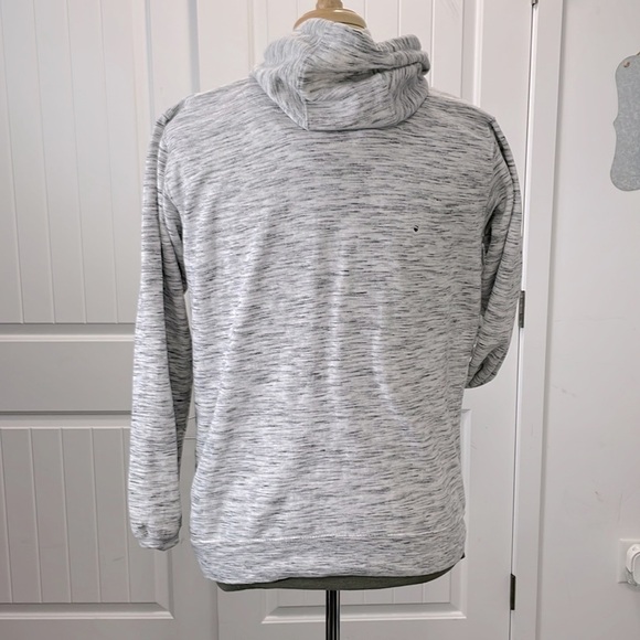 Burnside Space Dyed Pullover Hoodie w/hidden zipper pocket - Heather Grey - Med - Picture 2 of 8
